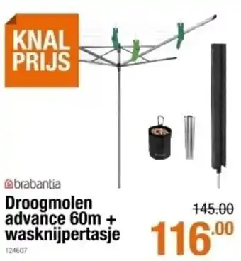 Droogmolen advance + wasknijpertasje