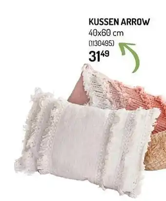 Oh Green Kussen arrow aanbieding