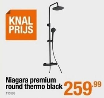 Cevo Niagara premium round thermo black aanbieding