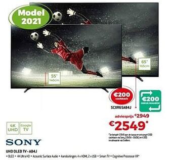 Sony uhd oled tv scxr65a84j