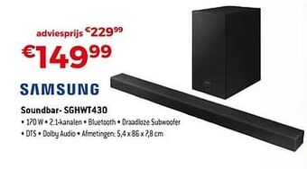 Exellent Samsung soundbar- sghwt430 aanbieding