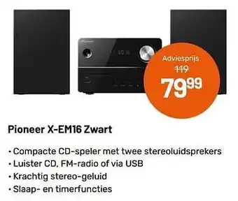 Kamera Express Pioneer x-em16 zwart aanbieding