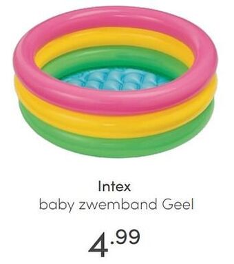 Intex baby zwemband geel