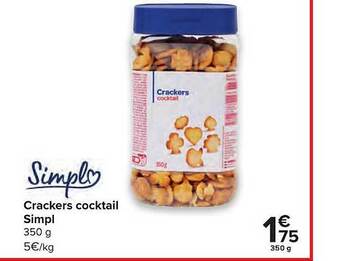 Carrefour Crackers Cocktail aanbieding