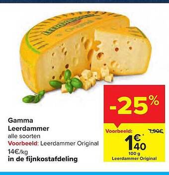 Carrefour Gamma Leerdammer aanbieding