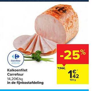 Carrefour Kalkoenfilet aanbieding