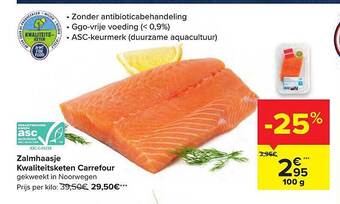 Carrefour Zalmhaasje aanbieding