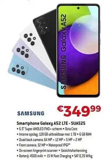 Exellent Samsung smartphone galaxy a52 lte - sua525 aanbieding
