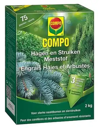 Brico Compo meststof Hagen & Struiken 2kg aanbieding