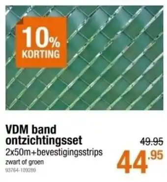 Vdm band ontzichtingsset
