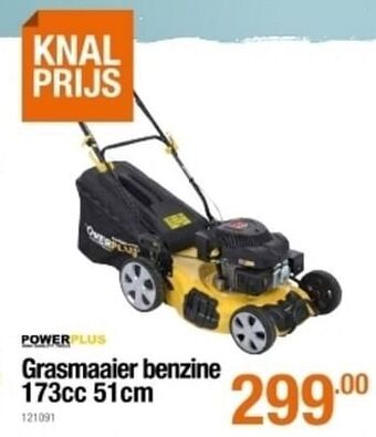Cevo Powerplus grasmaaier benzine 173cc 51cm aanbieding