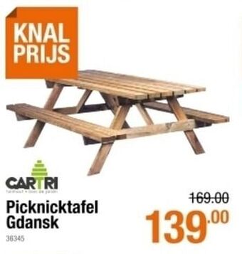 Cevo Picknicktafel gdansk aanbieding