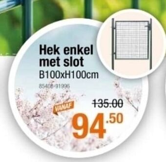 Cevo Hek enkel met slot aanbieding