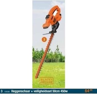 Cevo Black + decker heggenschaar + veiligheidsset aanbieding