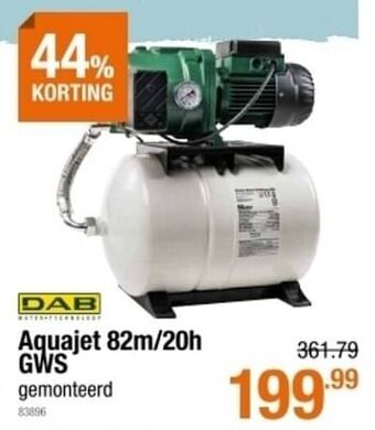 Cevo Dab aquajet 82m-20h gws aanbieding