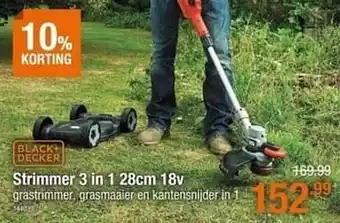 Cevo Black + decker strimmer 3 in 1 aanbieding