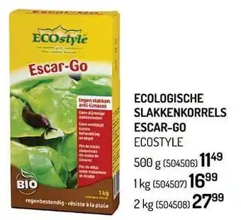 Ecologische slakkenkorrels escar-go ecostyle