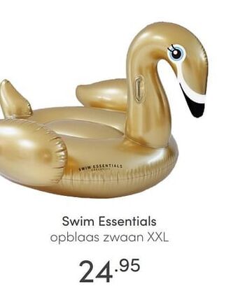 Swim essentials opblaas zwaan xxl