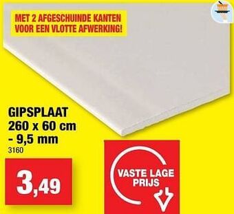Hubo Gipsplaat aanbieding