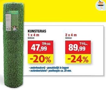 Hubo Kunstgras aanbieding