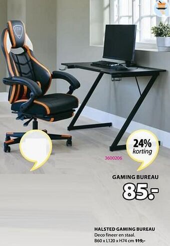 Jysk Halsted gaming bureau aanbieding