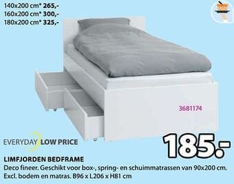 Jysk Limfjorden bedframe aanbieding