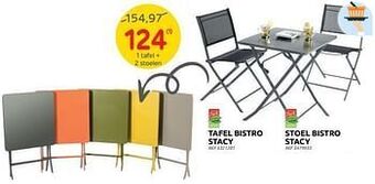 Brico 1 tafel + 2 stoelen aanbieding