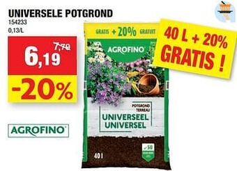 Hubo Universele potgrond aanbieding