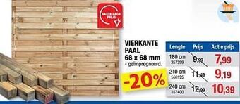 Hubo Vierkante paal aanbieding