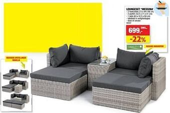 Hubo Loungeset messina aanbieding