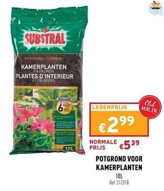 Trafic Potgrond voor kamerplanten aanbieding