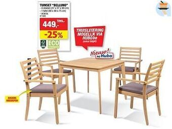 Hubo Tuinset belluno aanbieding