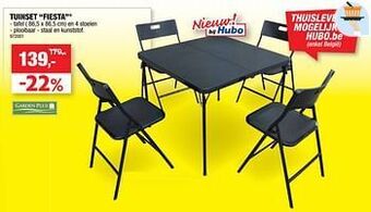 Hubo Tuinset fiesta aanbieding