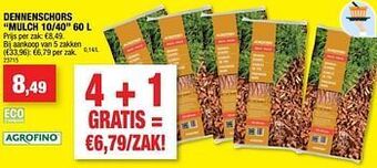 Hubo Dennenschors mulch 10-40 aanbieding