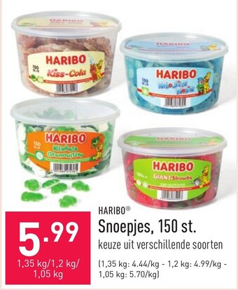 ALDI Haribo Snoepjes, 150 st. aanbieding