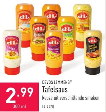 ALDI Devos Lemmens Tafelsaus aanbieding