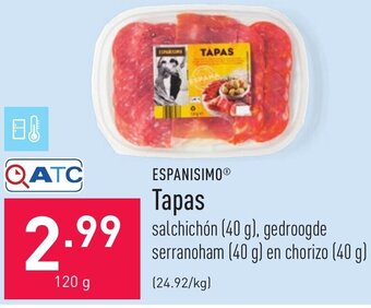 ALDI Espanisimo Tapas aanbieding