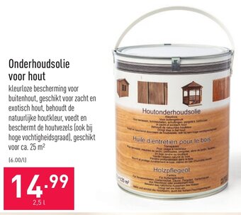 Onderhoudsolie voor hout
