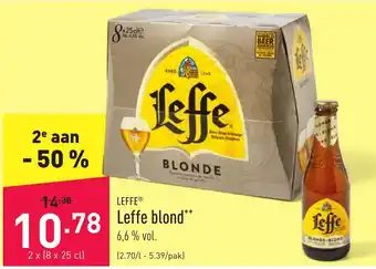 ALDI Leffe blond aanbieding
