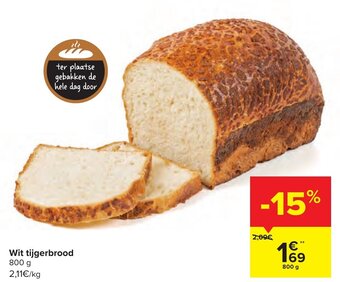 Carrefour Wit tijgerbrood aanbieding