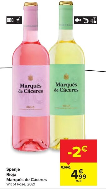 Carrefour Spanje Rioja Marques de Caceres aanbieding