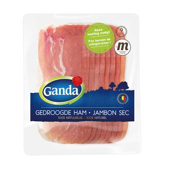 Delhaize Ganda Ham Vacuüm 120g aanbieding