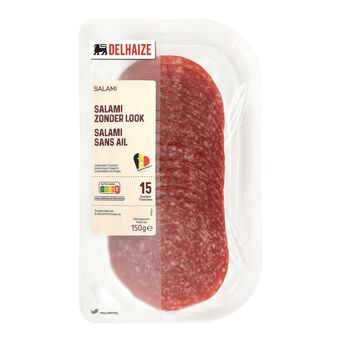 Delhaize Salami Zonder Look aanbieding