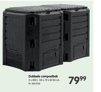 Fun Dubbele Compostbak aanbieding