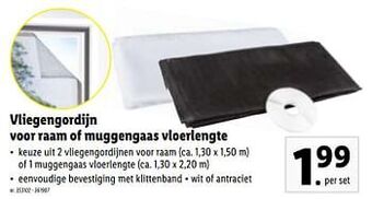 Vliegengordijn voor raam of muggengaas vloerlengte