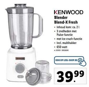 Kenwood blender blend-x fresh