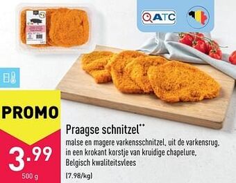ALDI Praagse schnitzel aanbieding