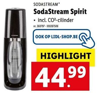 Lidl Sodastream spirit aanbieding