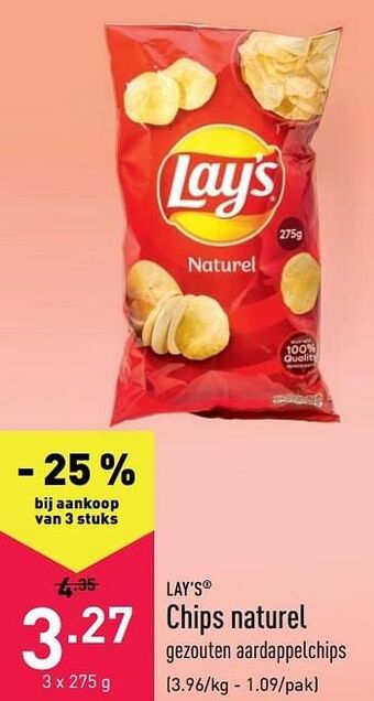 ALDI Chips naturel aanbieding