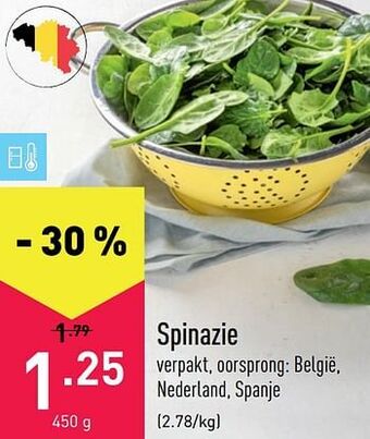 ALDI Spinazie aanbieding